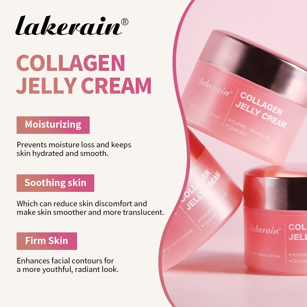 Anti Aging Collagen Face Cream 100ml Niacinamide Moisturizer Hydrating Gel For Tightening Soothing Firmness Skincare - Image 3