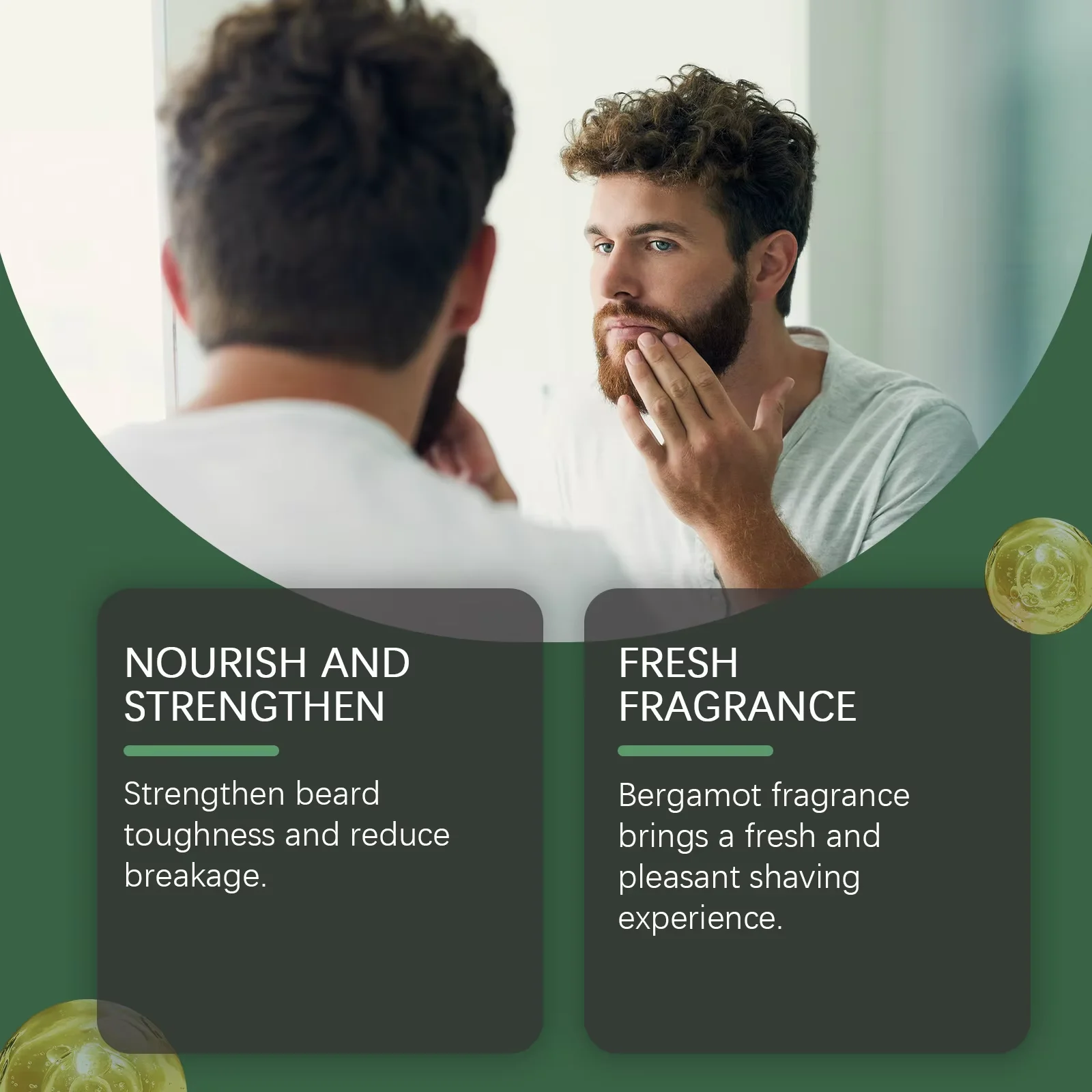 Men Beard Nourishing Oil Trim Care Reduce Loss Strengthen Soften Prevent Frizz Improve Nourish Promote Regrowth Beard Growth Oil - Image 4