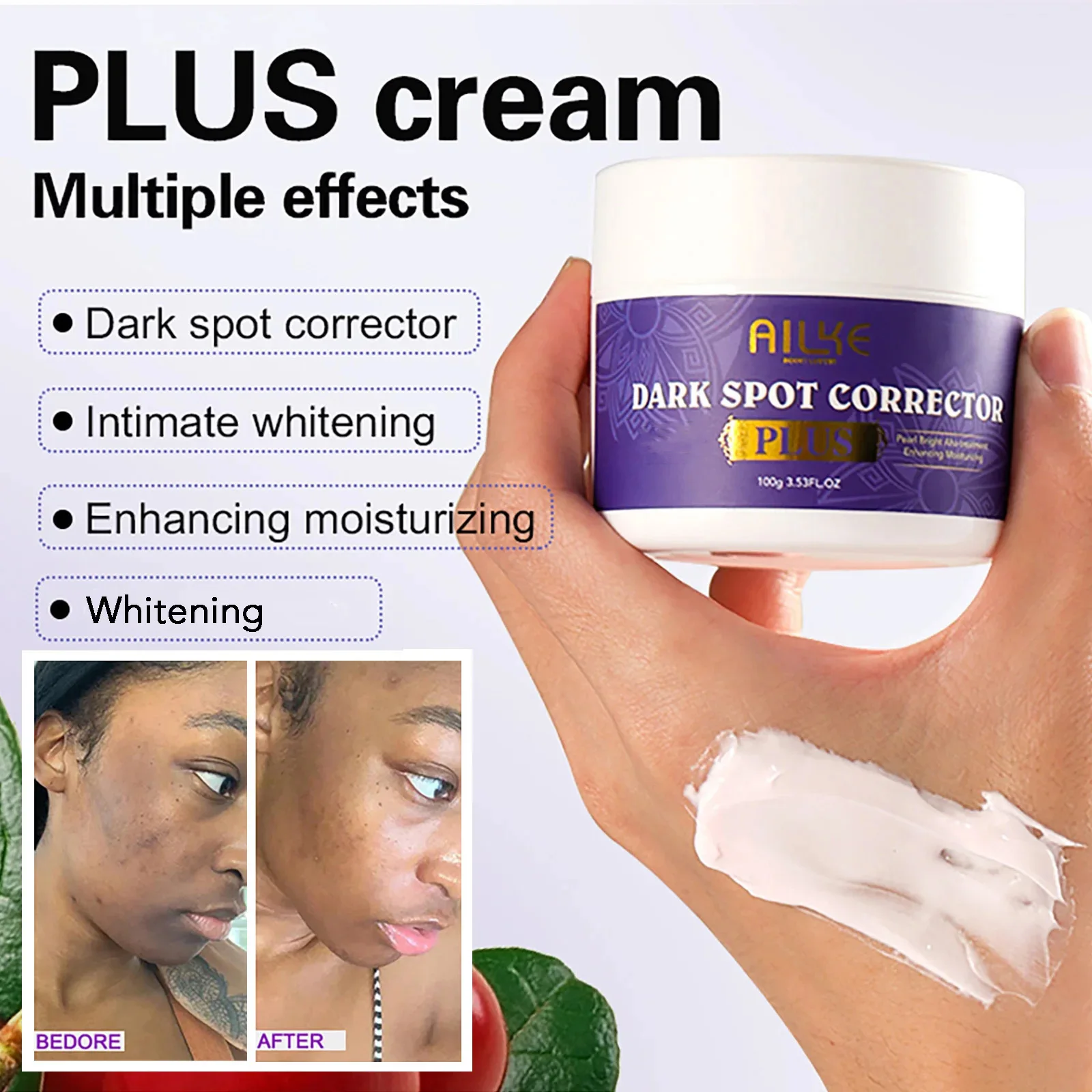 AILKE Glutathione Lighten Body Lotion, Moisturizing, Hydration, Even Skin tone, Improve Dark & Black Skin, - Image 5