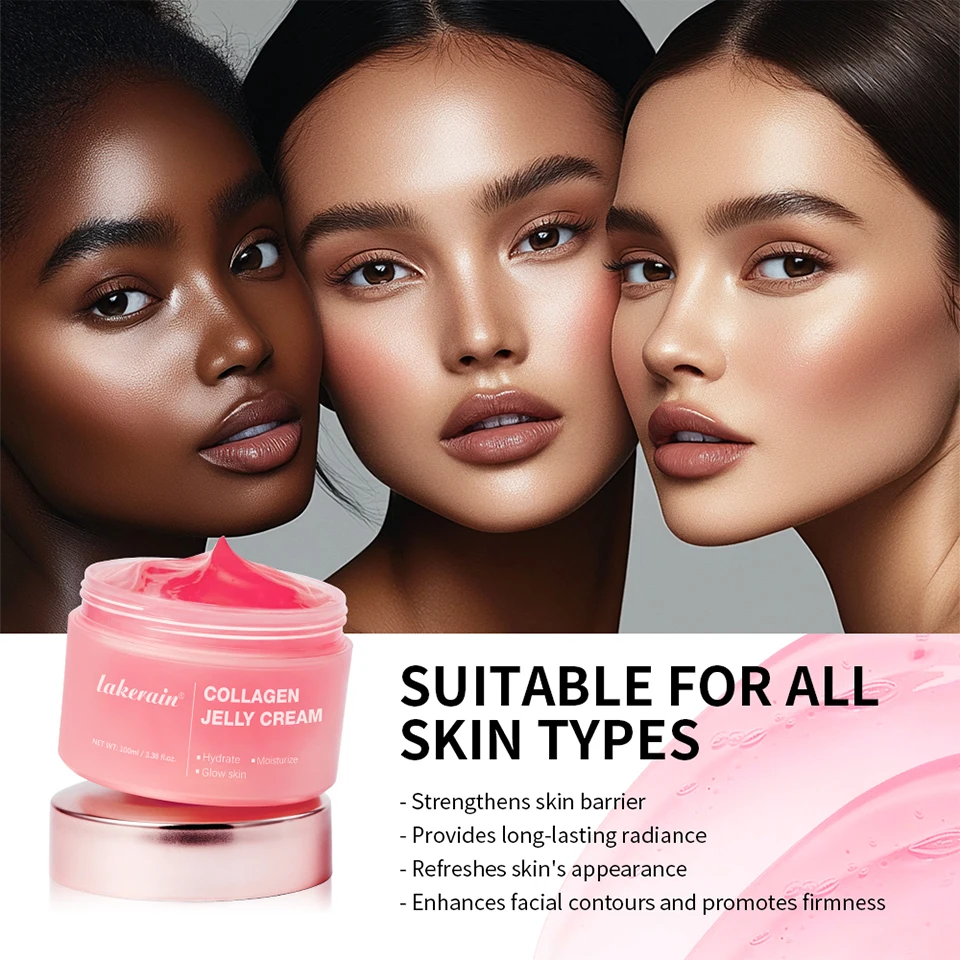 Anti Aging Collagen Face Cream 100ml Niacinamide Moisturizer Hydrating Gel For Tightening Soothing Firmness Skincare - Image 8