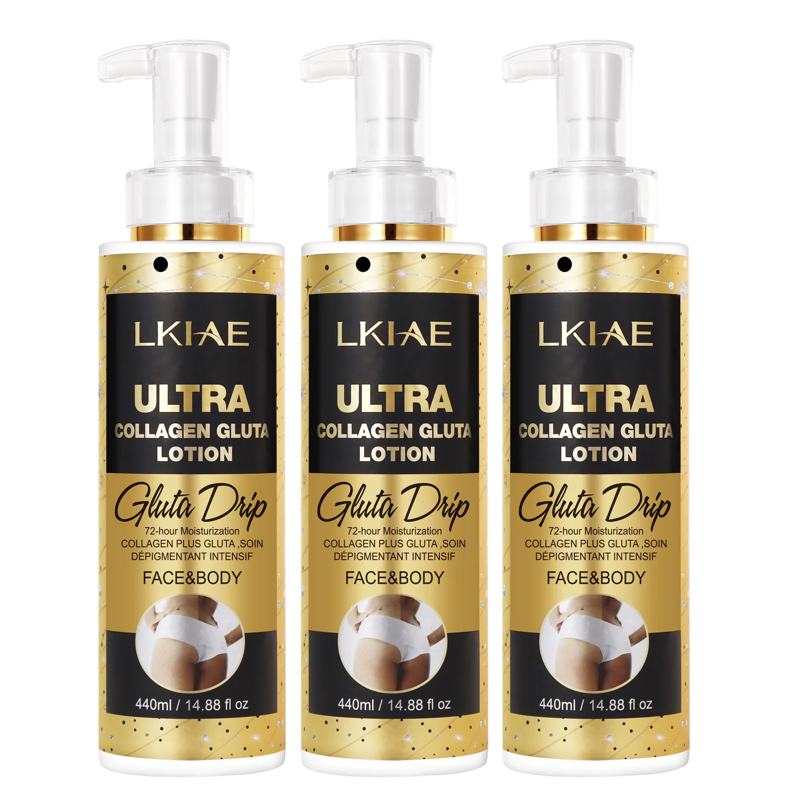 LKIAE Ultra Lightening Body Lotion, Reduce Spots, Melanin, With Collagen, Glutathione, - Image 8