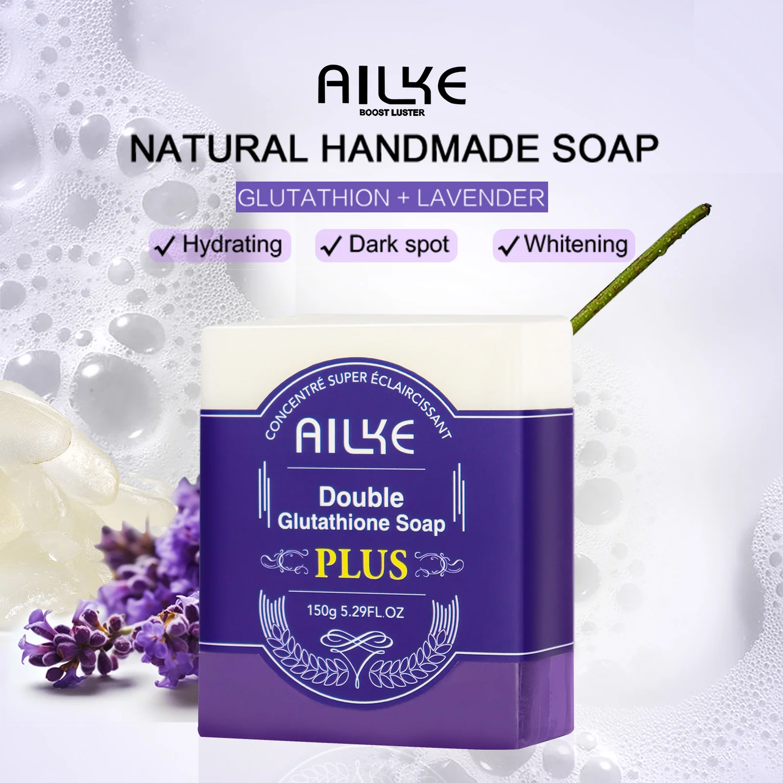 AILKE Glutathione Lighten Body Lotion, Moisturizing, Hydration, Even Skin tone, Improve Dark & Black Skin, - Image 16