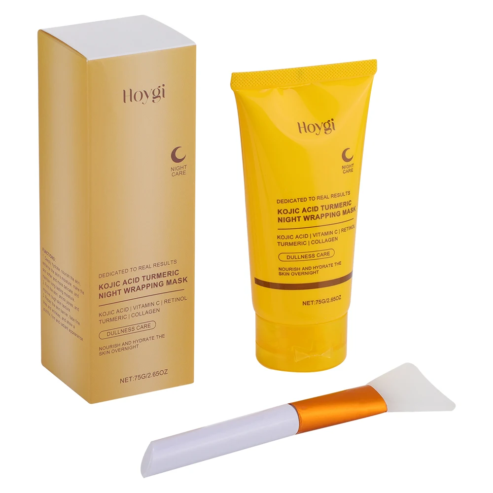 75g Kojic Acid Turmeric Overnight Wrapping Peel Off Mask Nourishes Hydrolyzed Collagen - Image 6