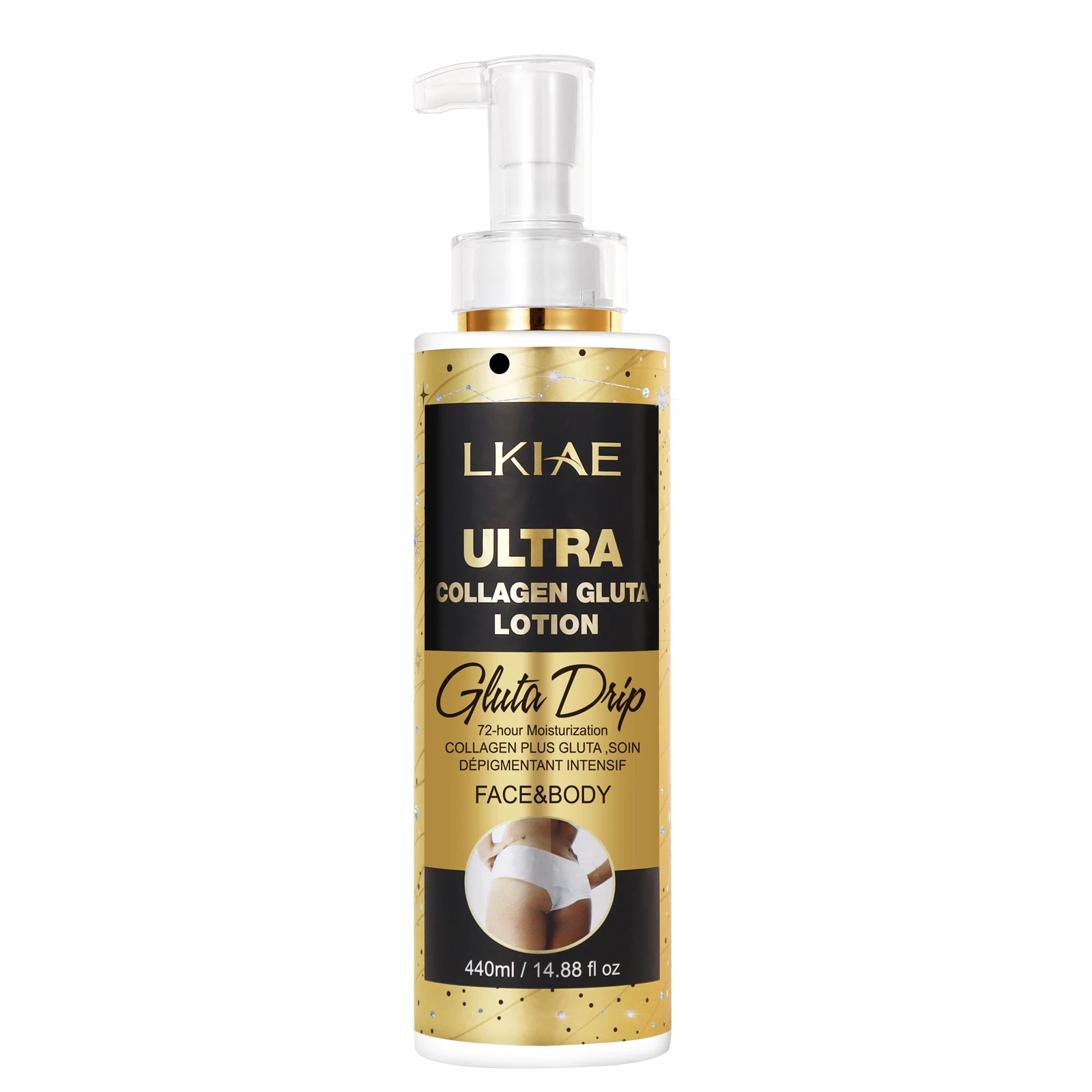 LKIAE Ultra Lightening Body Lotion, Reduce Spots, Melanin, With Collagen, Glutathione, - Image 7