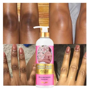 AILKE Vegan Brightening Body Lotion, with AHA, Niacinamide, Moisturizing, for All Skin Type,