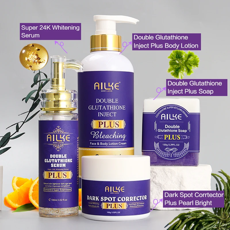 AILKE Glutathione Lighten Body Lotion, Moisturizing, Hydration, Even Skin tone, Improve Dark & Black Skin, - Image 12