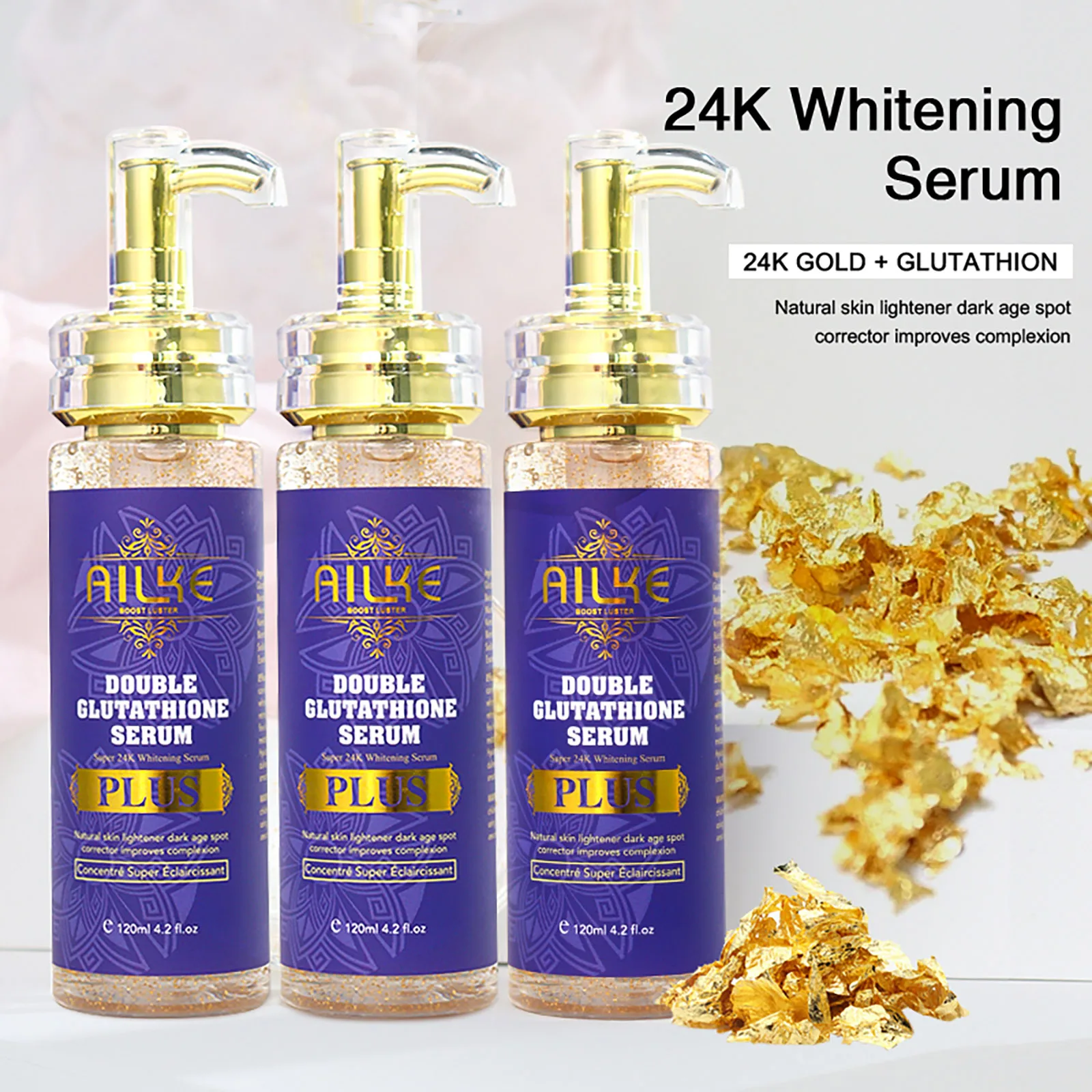 AILKE Glutathione Lighten Body Lotion, Moisturizing, Hydration, Even Skin tone, Improve Dark & Black Skin, - Image 9