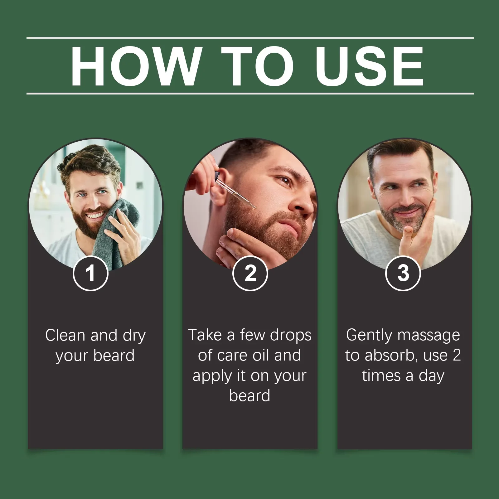 Men Beard Nourishing Oil Trim Care Reduce Loss Strengthen Soften Prevent Frizz Improve Nourish Promote Regrowth Beard Growth Oil - Image 3