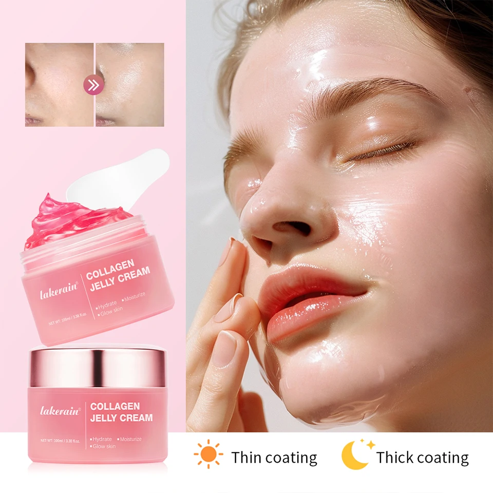 Anti Aging Collagen Face Cream 100ml Niacinamide Moisturizer Hydrating Gel For Tightening Soothing Firmness Skincare - Image 9