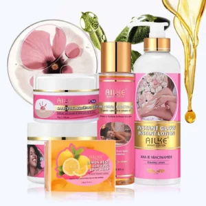 AILKE Women Skin Glowing Body Lotion, Brightening, Nourishing, Smoothing Skin Cream, With Niacinamide